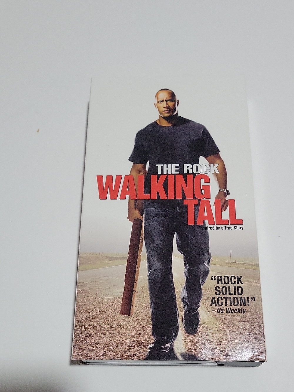 Walking Tall VHS Cover - Black & Red Artwork